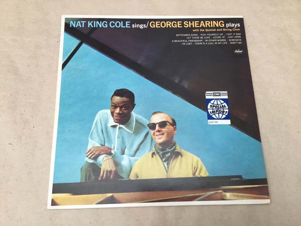Vinyl lp album Nat King Cole Sings George Shearing Plays, Cd's en Dvd's, Ophalen of Verzenden, Zo goed als nieuw