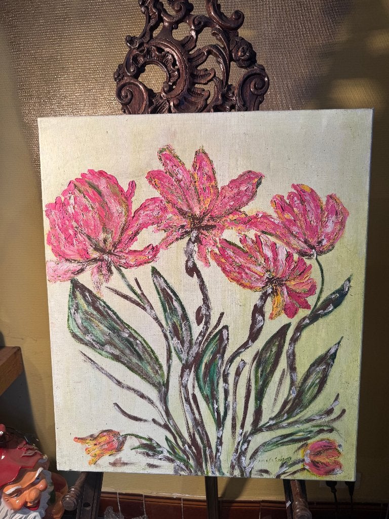 Schilderij bloemen, Ophalen, Bloemen