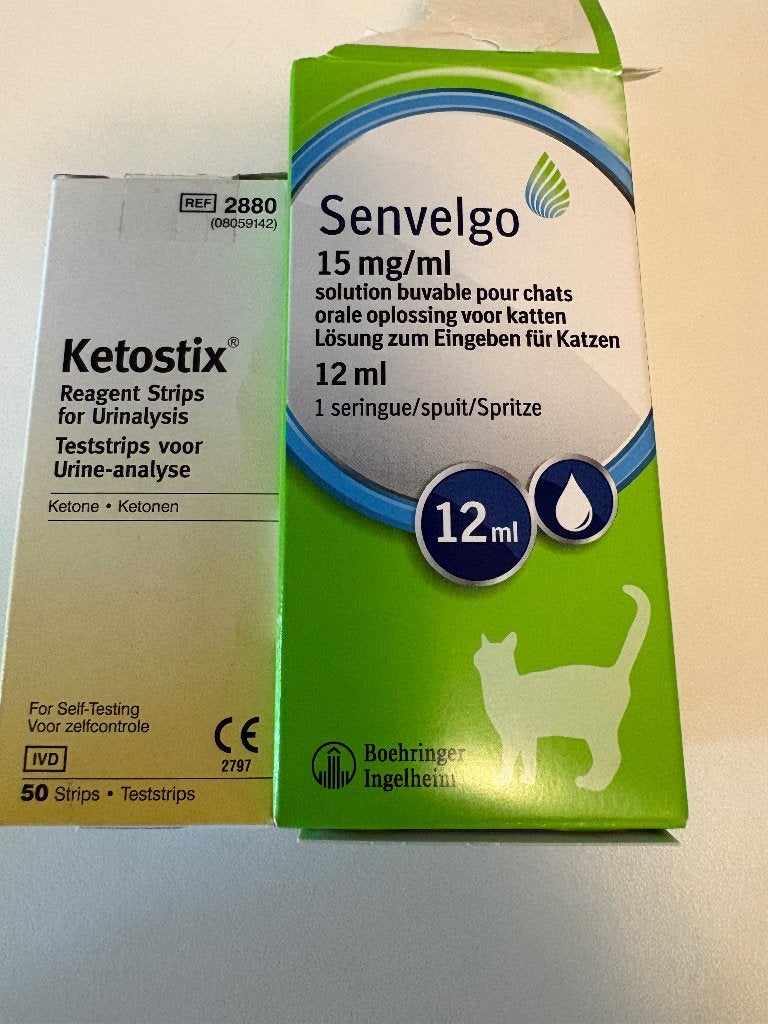 Senvelgo- ketostix, Ophalen, Kat