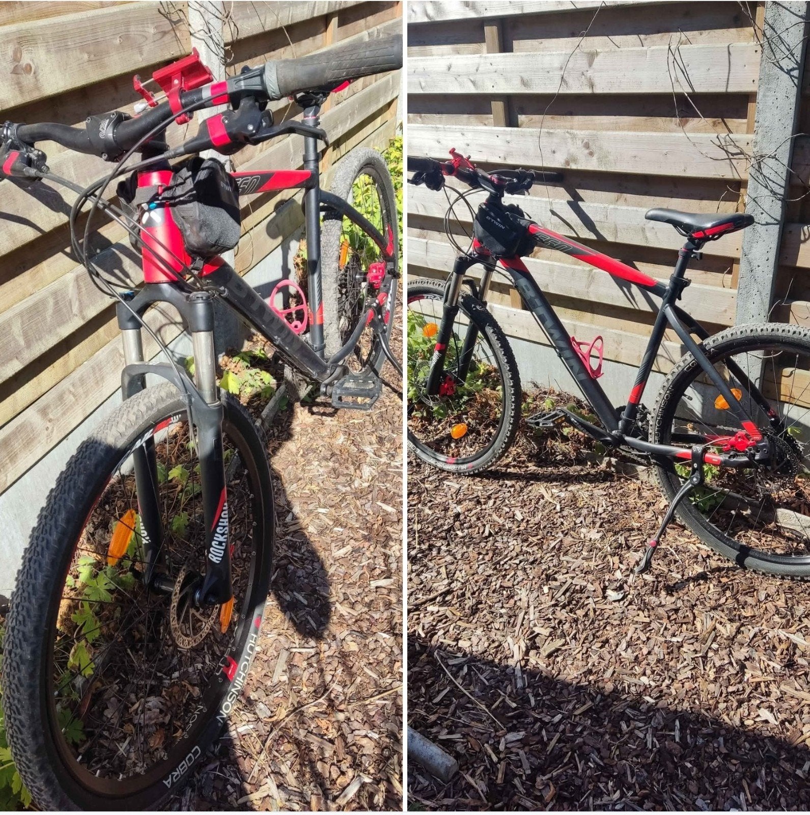 mtb fiets, Ophalen