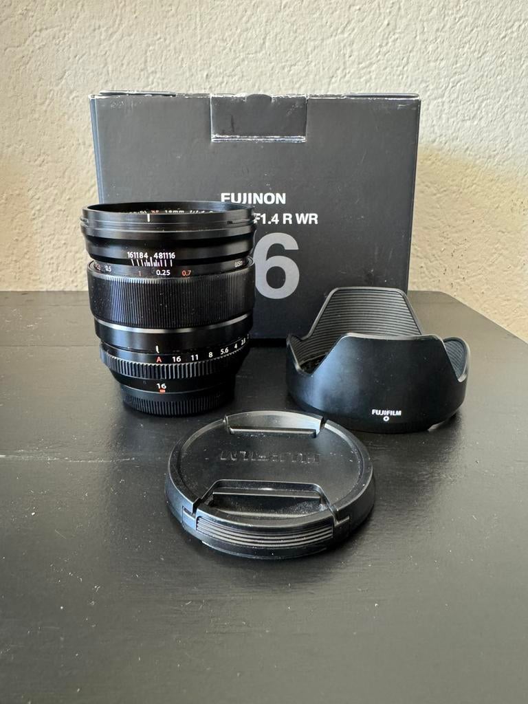 Fujifilm Fujinon XF16mmF1.4 WR Lens Fuji 16mm 16 mm F1.4, Audio, Tv en Foto, Ophalen of Verzenden, Zo goed als nieuw, Groothoeklens