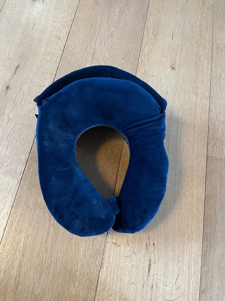 oreiller de voyage, Enlèvement, Comme neuf, Bleu
