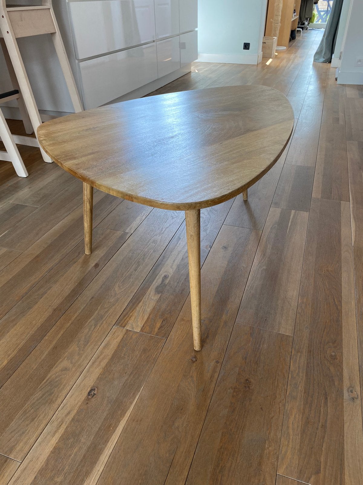 Mangohouten Massief Salontafel Maison Du Monde, Huis en Inrichting, Ophalen, Zo goed als nieuw