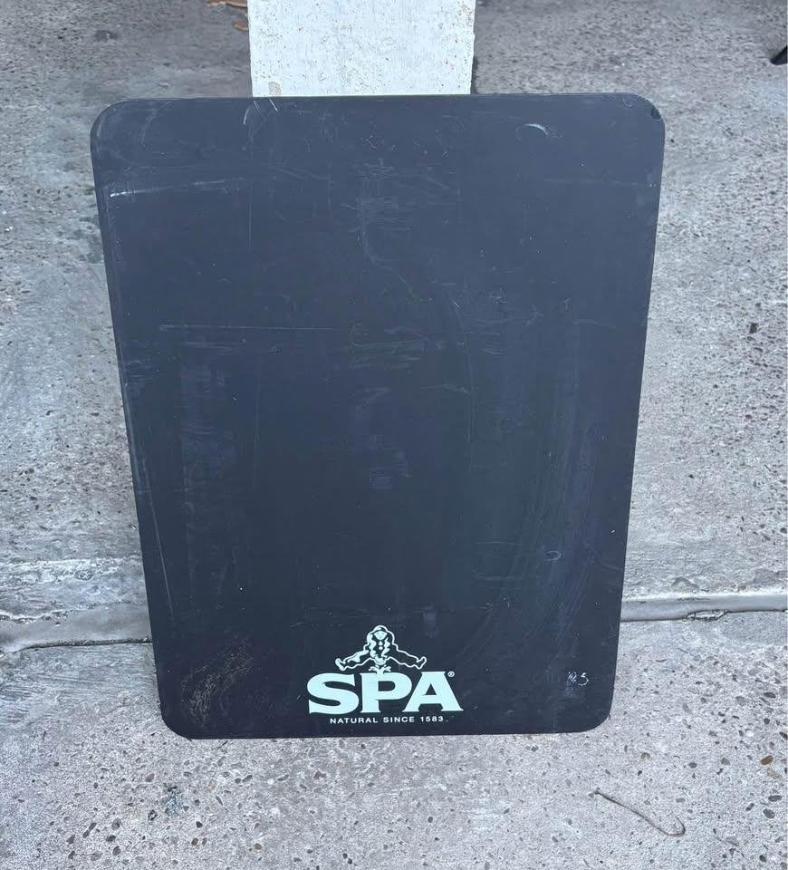2x SPA krijtbord horeca, metaal met ophangsysteem, Ophalen, Gebruikt, Decoratie
