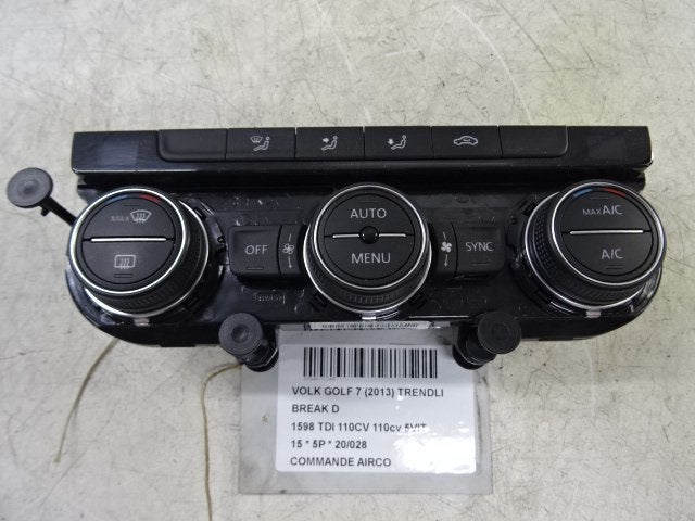 PANNEAU DE COMMANDE CLIMATISATION Golf VII Variant (AUVV), Utilisé, Volkswagen