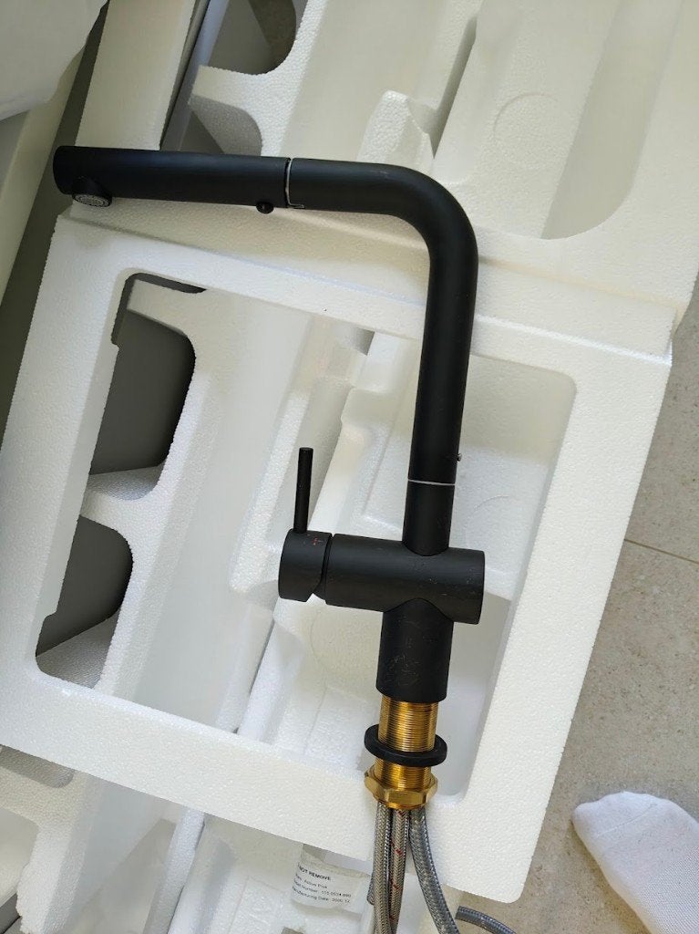 Franke - Keukenkraan - Active Plus - mat zwart, Ophalen, Zo goed als nieuw, Inox, Kraan
