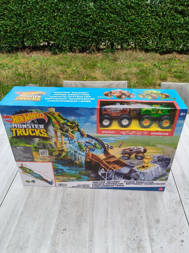 Hot Wheels Monster Trucks Wreckin´ Raceway / NIEUW, Ophalen of Verzenden, Nieuw