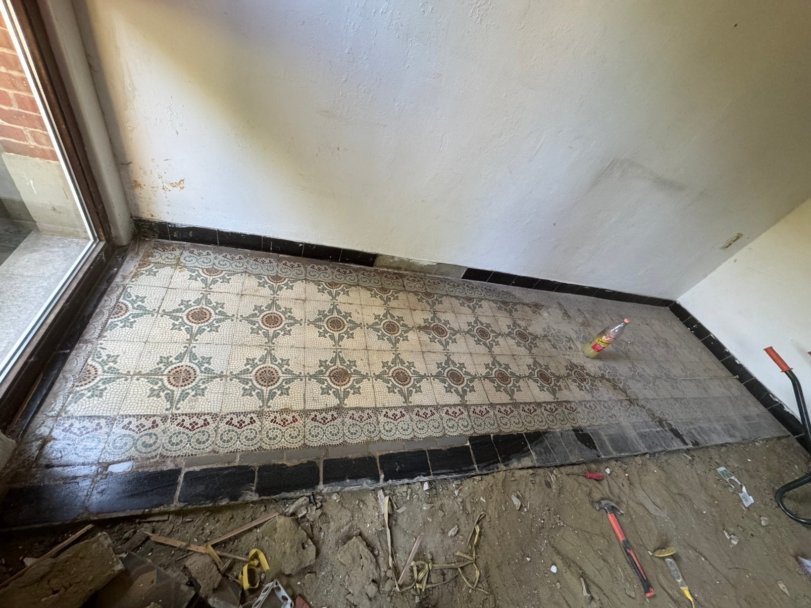 Vloertegels +-5m2, Tuin en Terras, Ophalen, Zo goed als nieuw