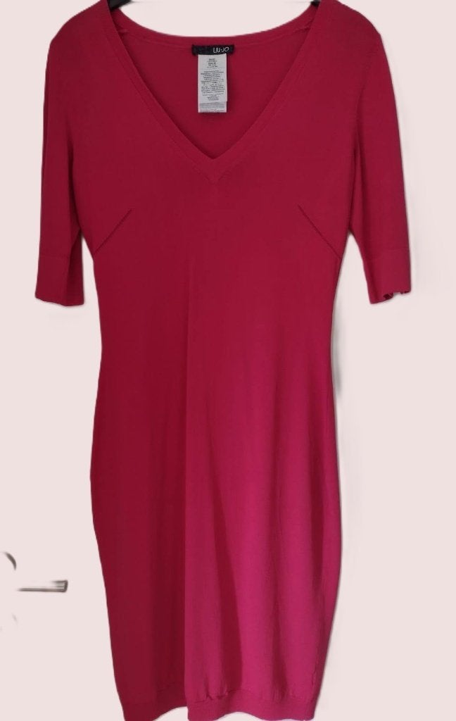 elegante Jurk Liu Jo, fuchsia, it.44-EU40 - NIEUW, Maat 38/40 (M), Liu Jo, Nieuw, Ophalen of Verzenden