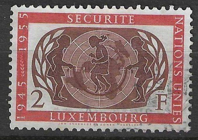 Luxemburg 1955 - Yvert 497 - Charter van de UNO (ST), Verzenden, Luxemburg, Gestempeld