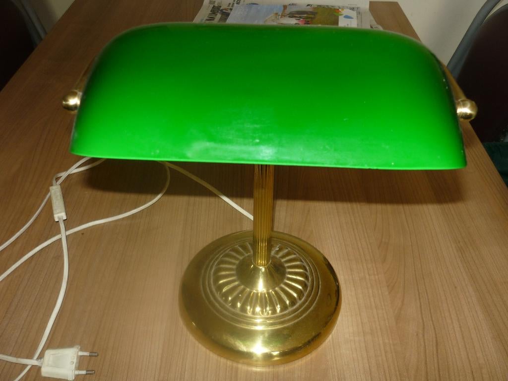 antieke notaris lamp, Ophalen, Zo goed als nieuw, Metaal