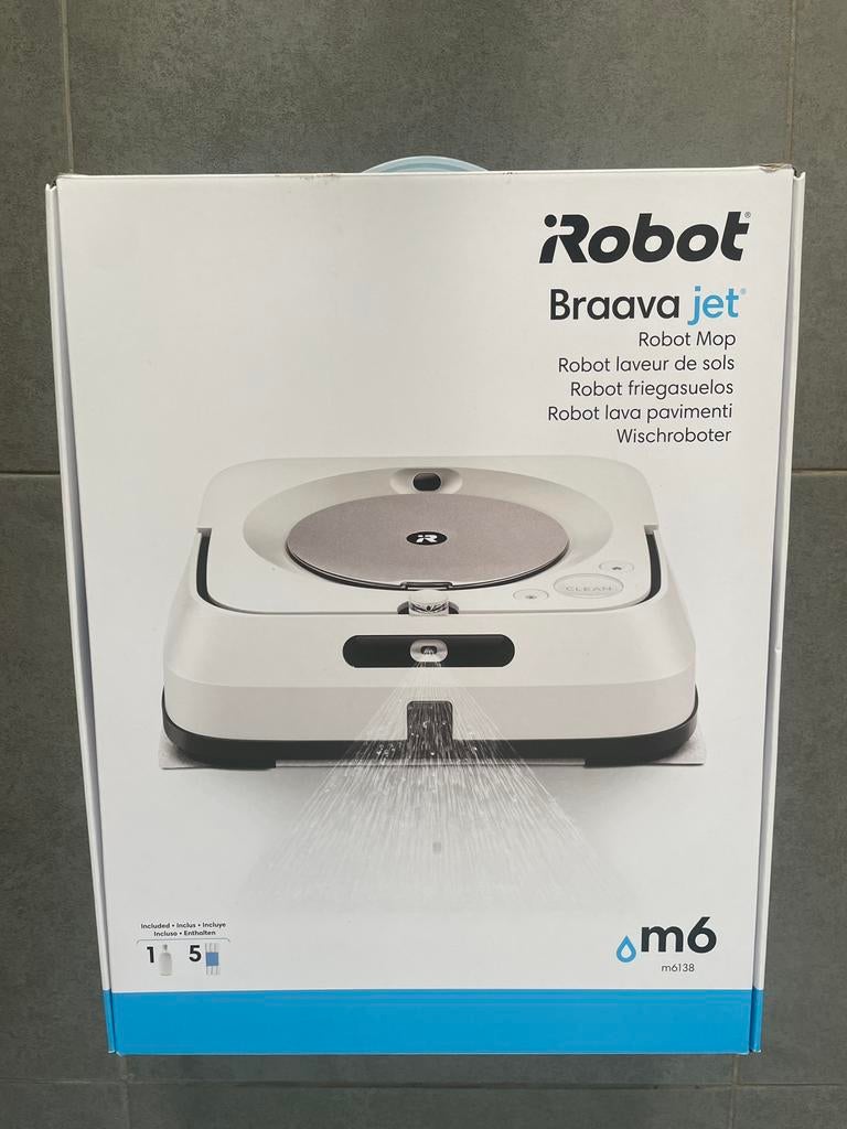 Dweilrobot iRobot Braava Jet m6, Enlèvement, Mop ou Serpillière