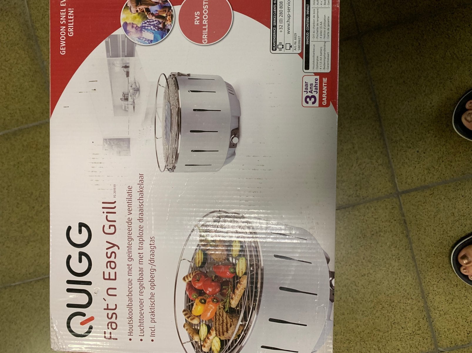 Tafelbarbecue, Tuin en Terras, Houtskoolbarbecues, Ophalen, Zo goed als nieuw