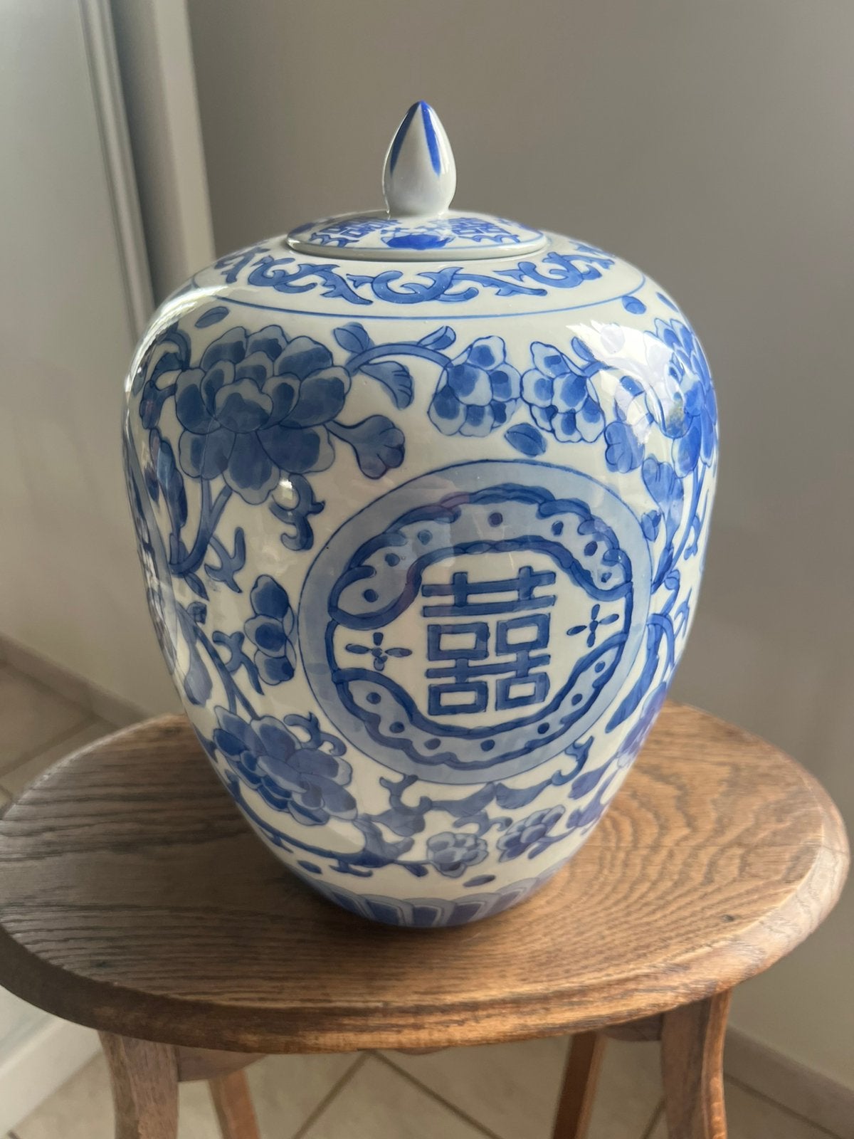 klassieke Chinese porseleinen gemberpot met deksel, Antiek en Kunst, Ophalen