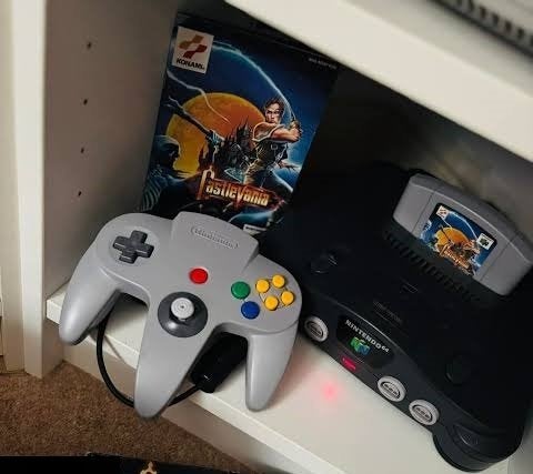 Nintendo 64+Castlevania 64 Dracula Origins+Rumble pack Weg=, Consoles de jeu & Jeux vidéo, Enlèvement ou Envoi, Utilisé, Avec 1 manette