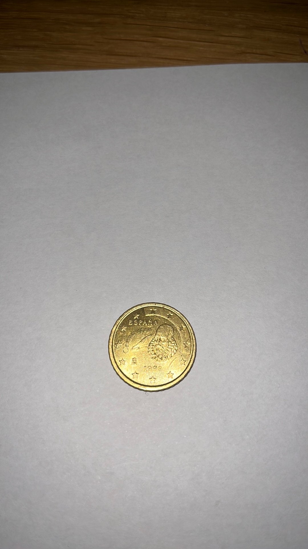 Zeldzame munt, 50 cent, Spanje, Losse munt, Goud