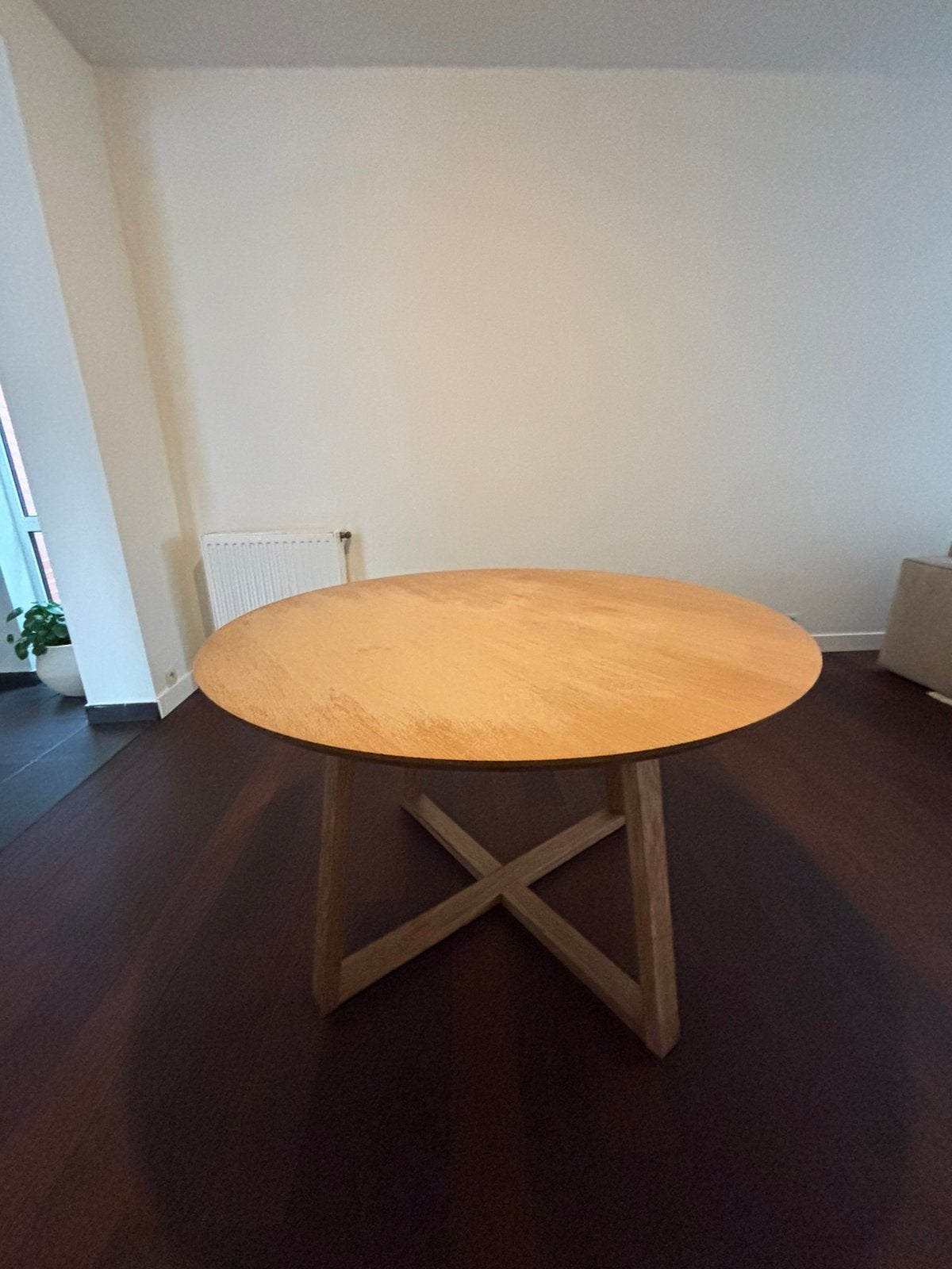 Ronde eettafel diameter 120cm, Ophalen, Gebruikt, Rond