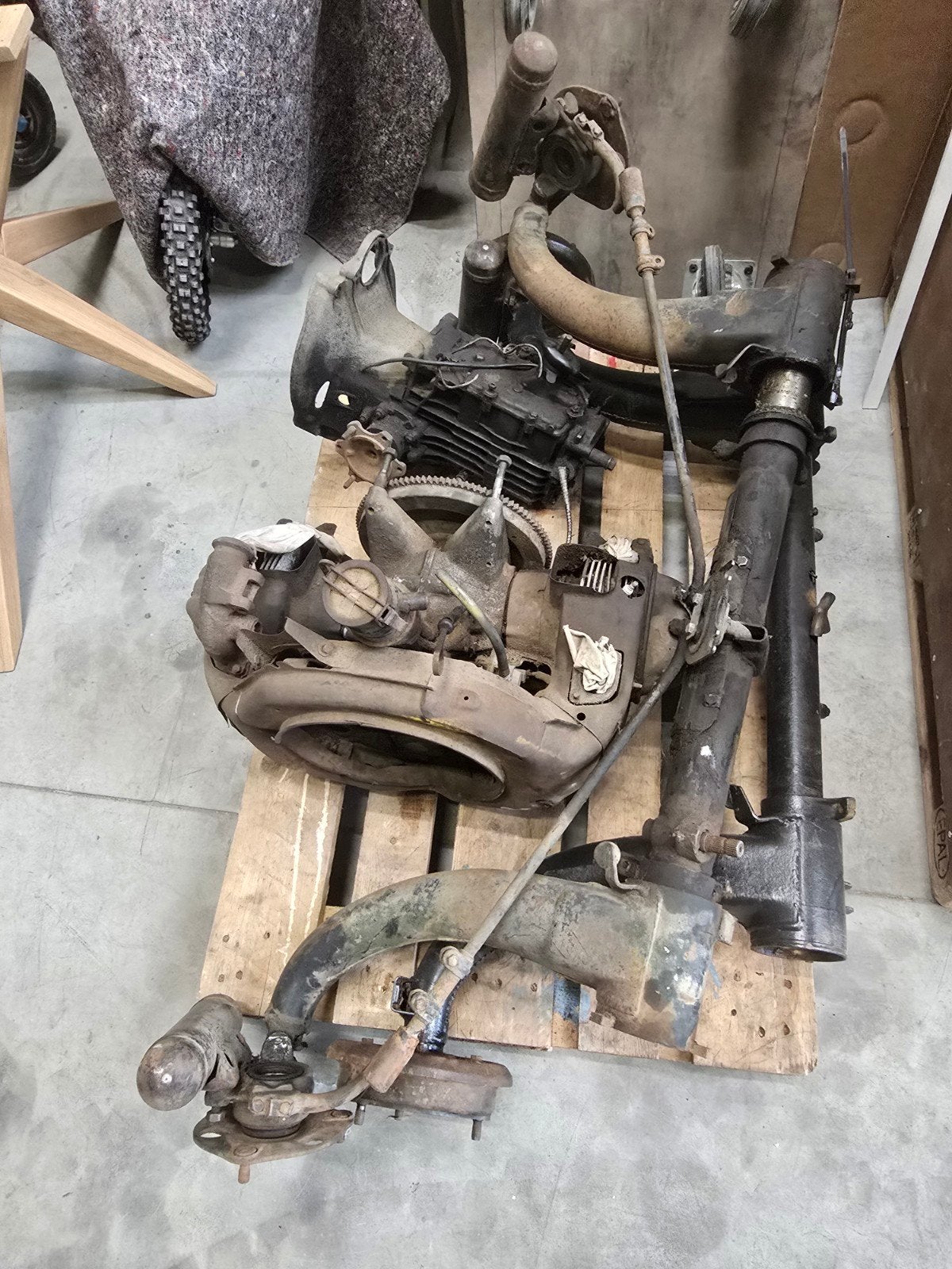 Motor en assen Mehari, Autos : Pièces & Accessoires, Enlèvement