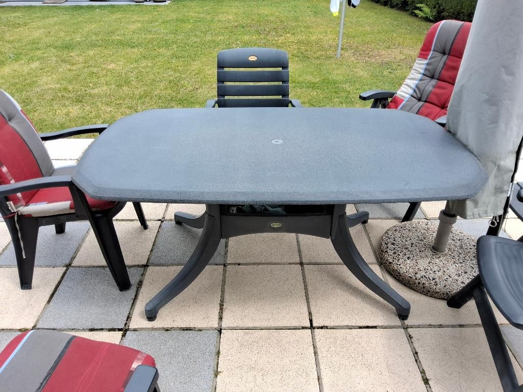 Tuinset, Tuin en Terras, Ophalen, Kunststof, Gebruikt, 6 zitplaatsen