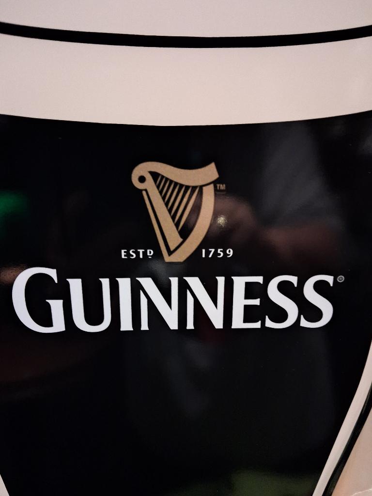 Guinness pint, Verzamelen, Biermerken, Ophalen, Zo goed als nieuw, Reclamebord, Plaat of Schild, Overige merken
