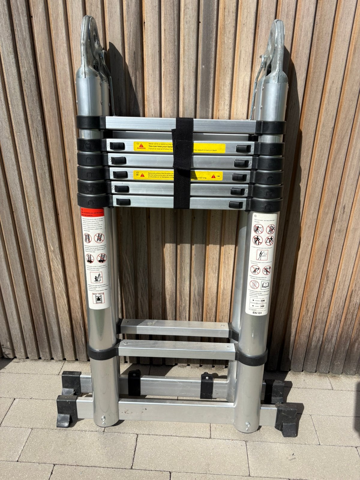 Telescoopladder 5m70, Ophalen, Zo goed als nieuw, Ladder, Opvouwbaar of Inschuifbaar