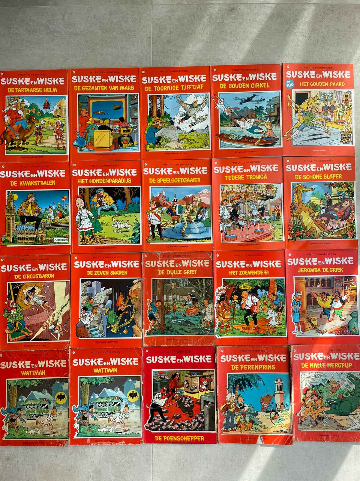 Lot strips: Suske & Wiske, Kuifje, Urbanus, Jommeke, …, Boeken, Meerdere stripboeken, Ophalen of Verzenden, Gelezen