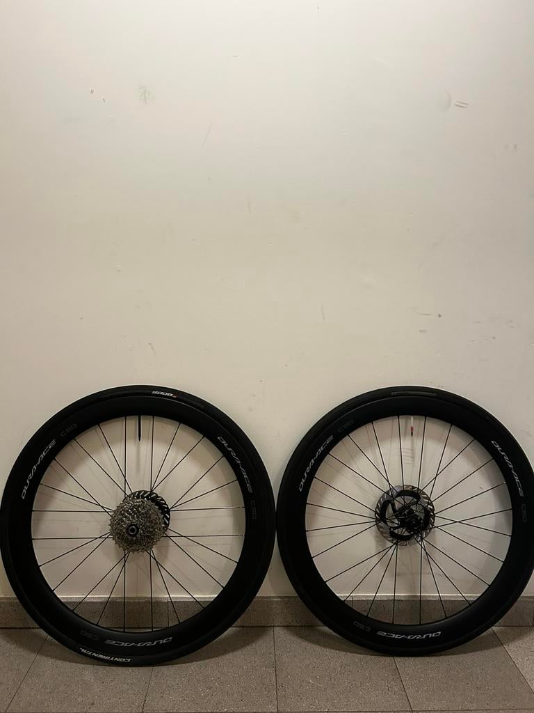 Dura Ace C50 Clincher/Tubeless wielset WH-R9270, Enlèvement, Comme neuf, Racefiets, Roue