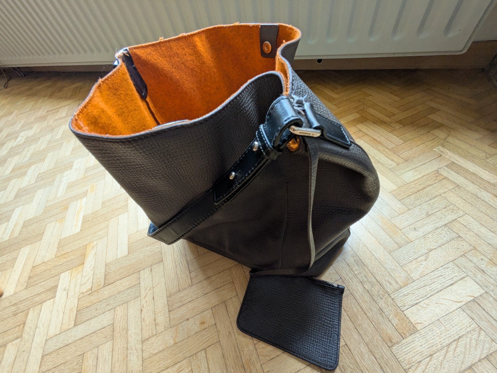 handtas Jill Sander, Bijoux, Sacs & Beauté, Enlèvement ou Envoi, Brun, Utilisé, 40 à 60 cm