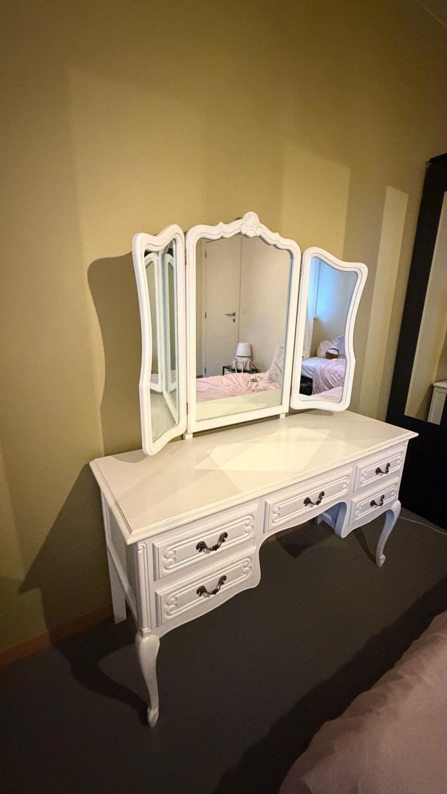 Vintage make-up tafel / kaptafel – Louis XV stijl, Ophalen