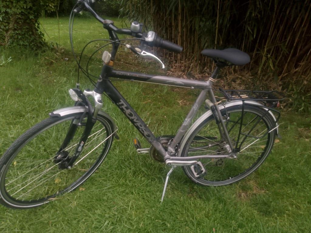 Thompson herenfiets 28 inch, Gebruikt, Velgrem, Versnellingen, 57 tot 61 cm