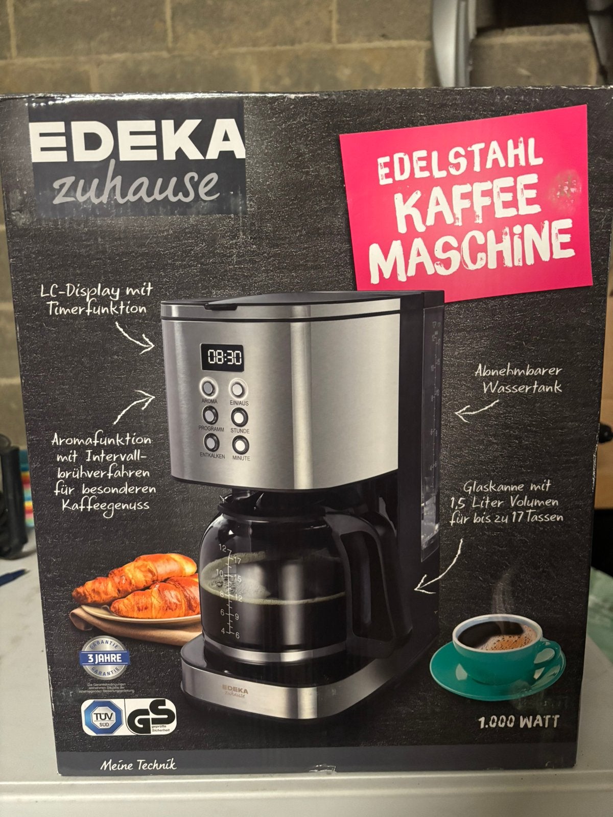 Machine a cafe Edeka, Electroménager, Enlèvement, Comme neuf, Cafetière