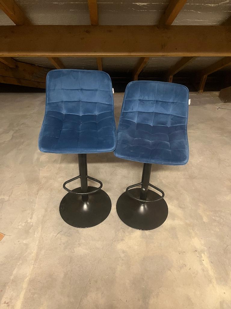 2 barkrukken, Huis en Inrichting, Barkrukken, Ophalen, Gebruikt, 60 tot 90 cm, 2 krukken