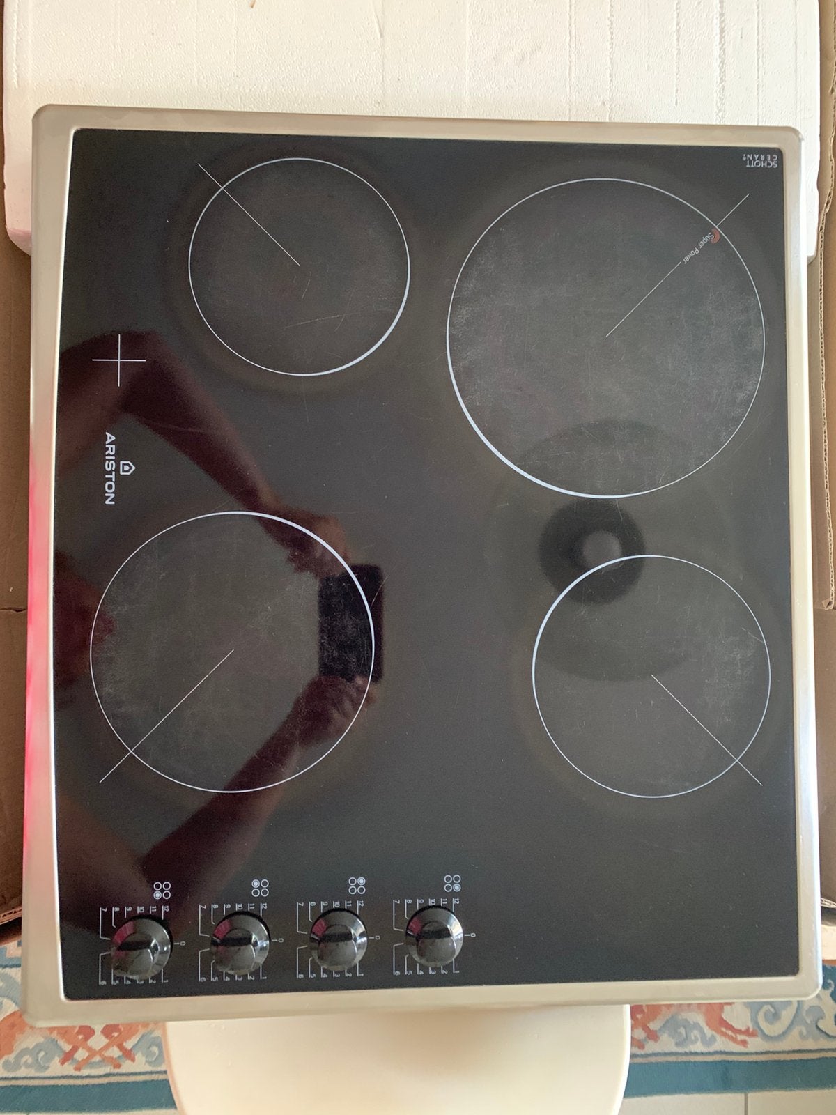Kookplaat elektronische- ARISTON, Elektronische apparatuur, Kookplaten, Ophalen, Gebruikt, 4 kookzones, Inbouw