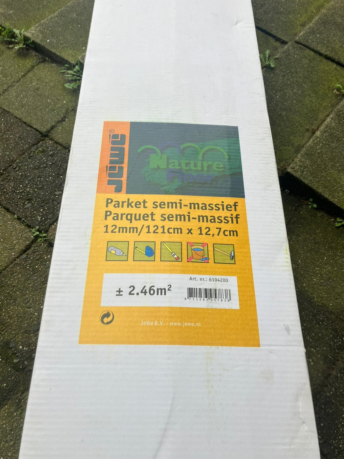 Parket semi-massief Parquet semi-massif 12mm/121cm x 12,7cm, Bricolage & Construction, Planches & Dalles, Enlèvement ou Envoi