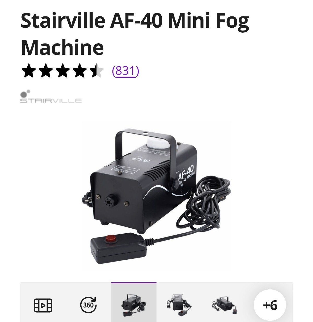 AF40 mini-rookmachine+vloeistof, Muziek en Instrumenten, Licht en Laser, Ophalen