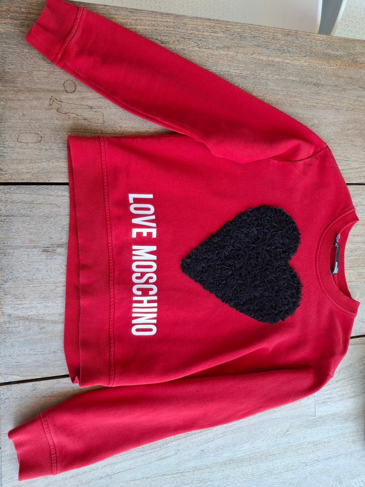 Trui Love Moschino, Moschino, Ophalen, Zo goed als nieuw, Maat 38/40 (M)