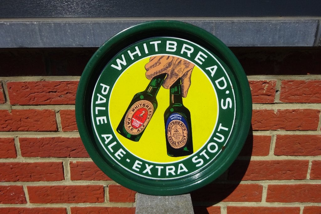 Origineel Whitbread Pale Ale-Extra Stout emaille dienblad, Verzamelen, Ophalen, Zo goed als nieuw, Gebruiksvoorwerp