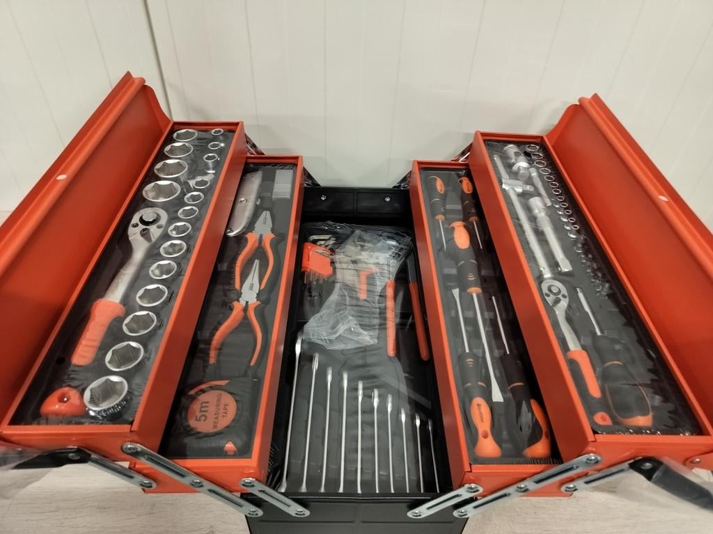 F-Tools gereedschapkist - 85-dlg - robuuste stalen kist ., Enlèvement ou Envoi, Remplie, Neuf