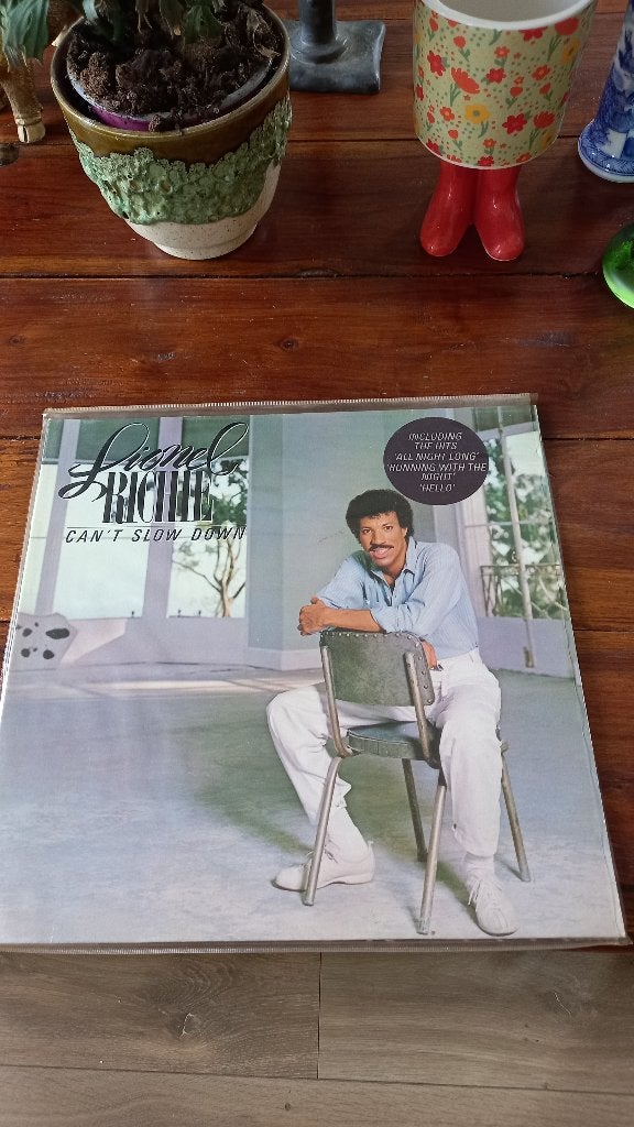 vinyl 33T lionel richie "can't slow down", Ophalen, Zo goed als nieuw