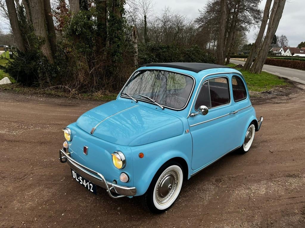 Fiat 500 transformiable, Autos, Oldtimers & Ancêtres, Entreprise, Fiat, Essence, Cabriolet, Boîte manuelle, Bleu, Enlèvement