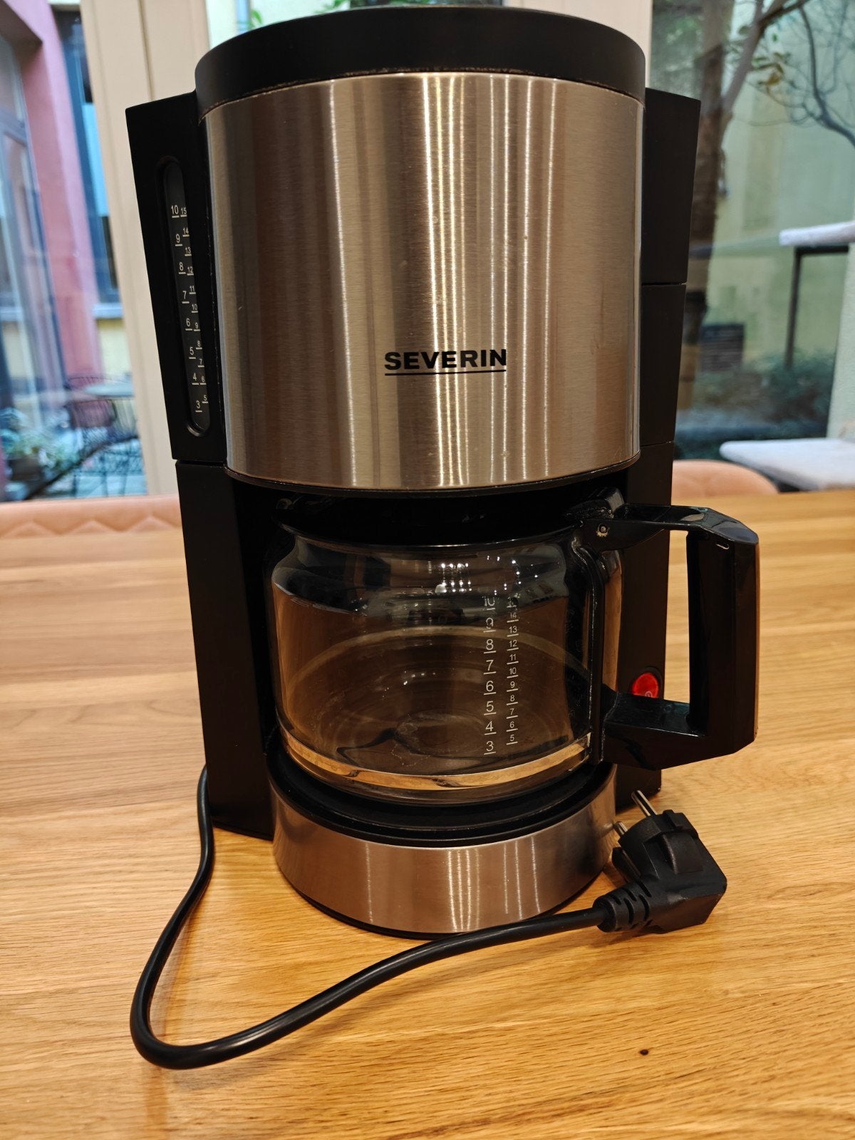 Cafetière Severin 15 tasses noire et argent, Café moulu, Utilisé, 10 tasses ou plus, Enlèvement