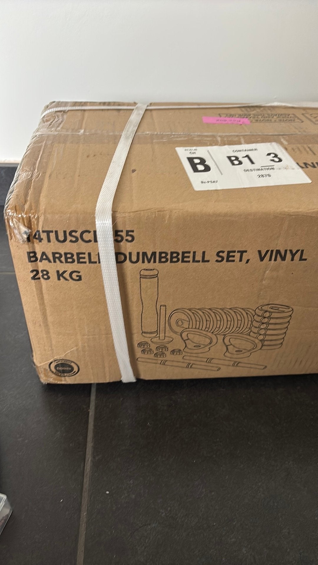 Kit de poids Tunturi 28 kg, Sports & Fitness, Enlèvement, Neuf, Set d’haltères