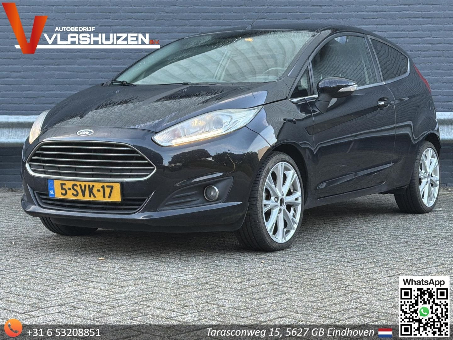 Ford Fiesta 1.0 EcoBoost Titanium | Airco |, Auto's, Zwart, Zwart, Handgeschakeld, Fiësta