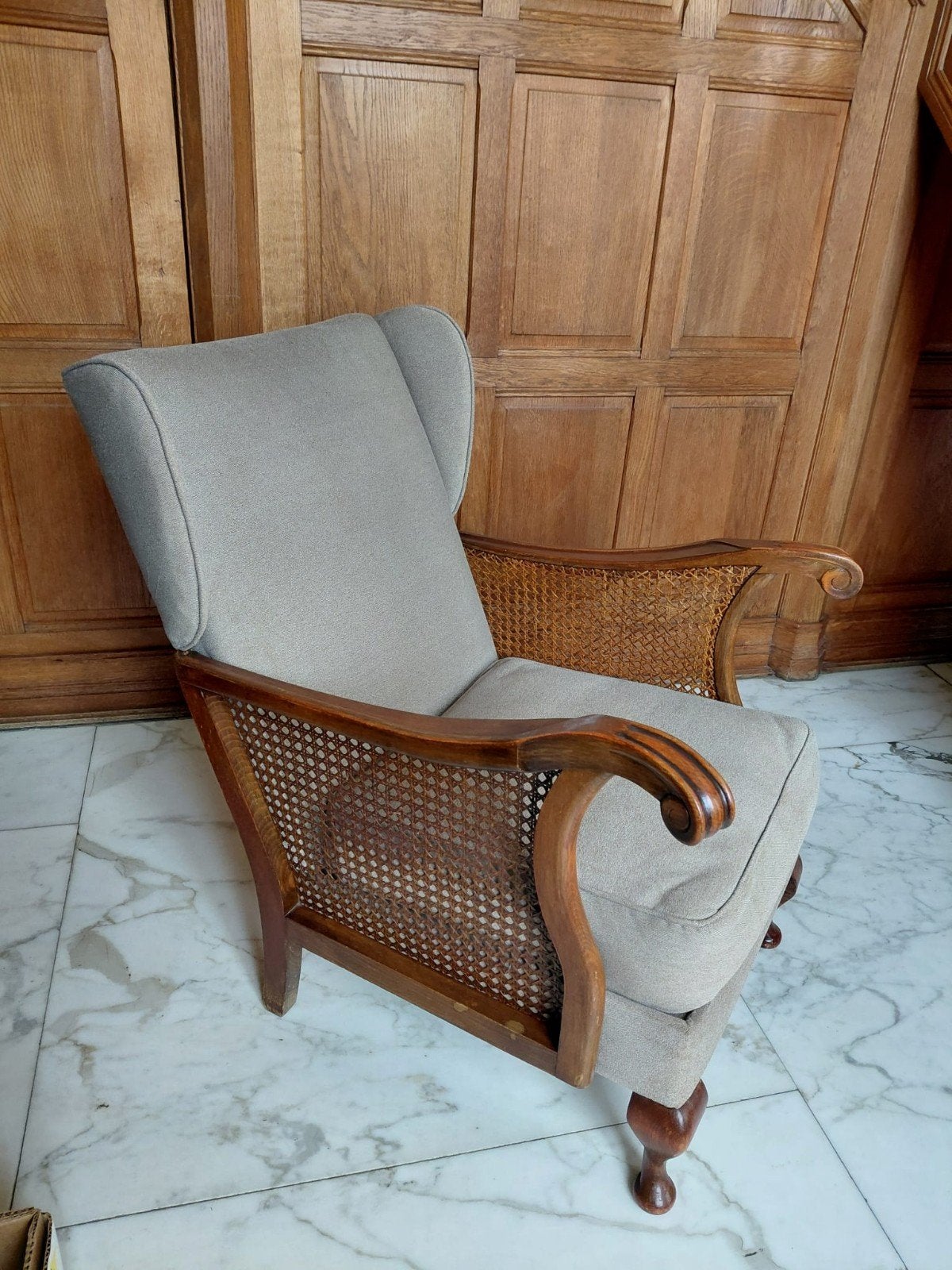fauteuil tissus taupe clair, Enlèvement