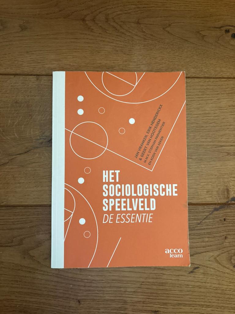 Het Sociologische Speelveld – De Essentie – Acco Learn, Boeken, Studieboeken en Cursussen, Zo goed als nieuw, Ophalen of Verzenden