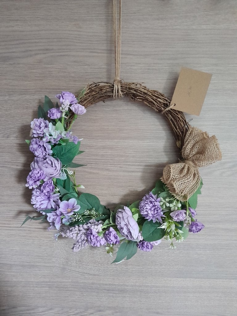 Nieuwe krans met kunstbloemen, Huis en Inrichting, Ophalen of Verzenden, Nieuw, Krans, Overige materialen