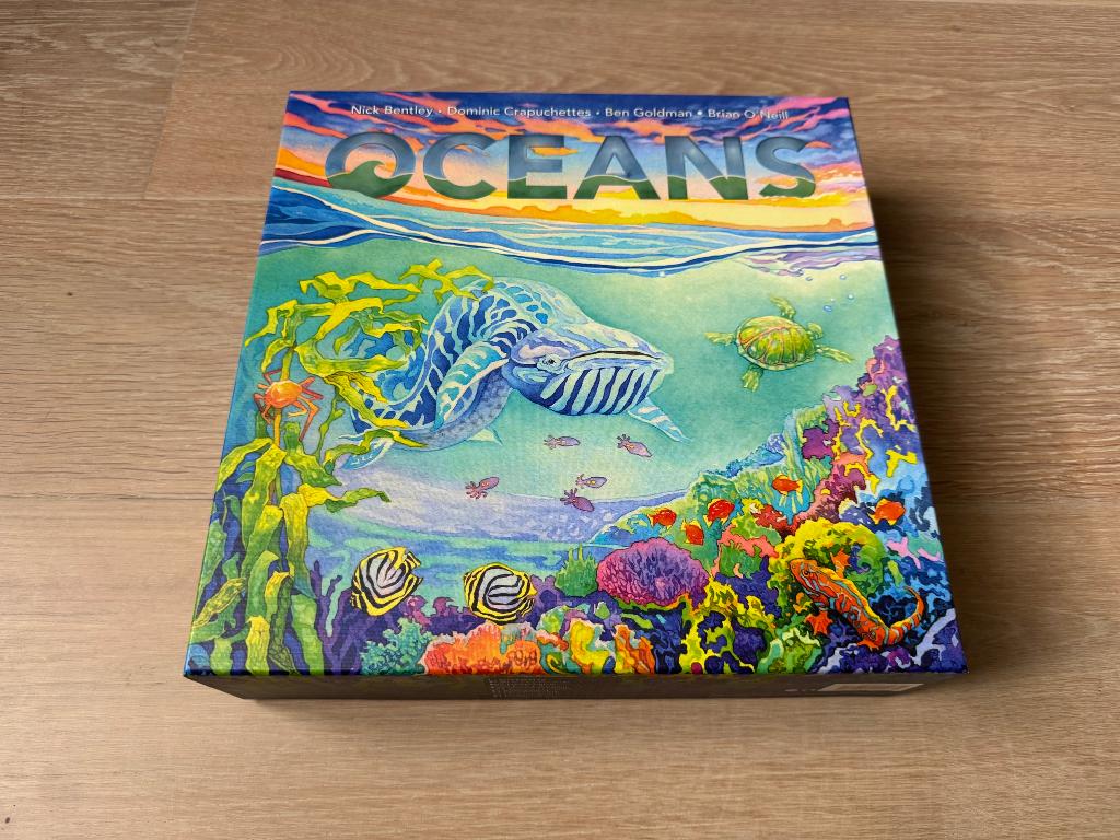 Oceans - bordspel - zeer goede staat, Hobby en Vrije tijd, Gezelschapsspellen | Bordspellen, Een of twee spelers, Ophalen of Verzenden