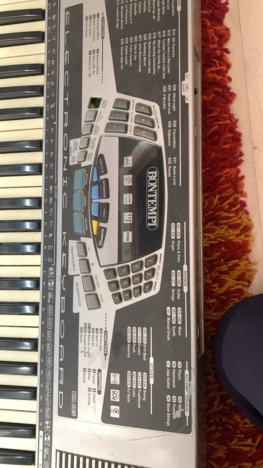 Bontempi PM 665, Muziek en Instrumenten, Keyboards, Ophalen, Zo goed als nieuw