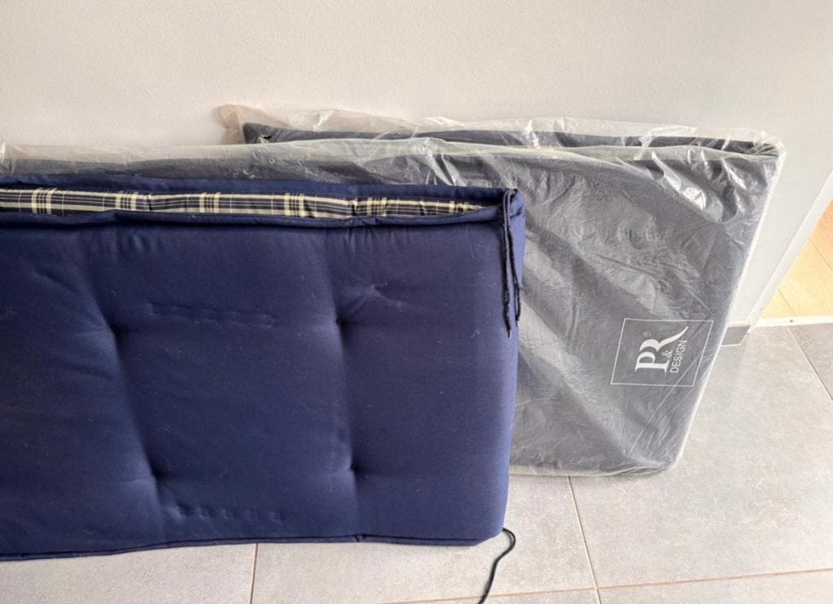 Lot de Coussins pour transat – bleu marine comme neuf, Jardin & Terrasse, Enlèvement, Comme neuf