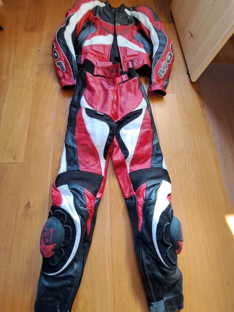 Salopette moto 2 pièces, 3 couleurs , taille 36 , marque MKP, Motoren, Kleding | Motorkleding, Ophalen, Combipak, Dames, Mkp